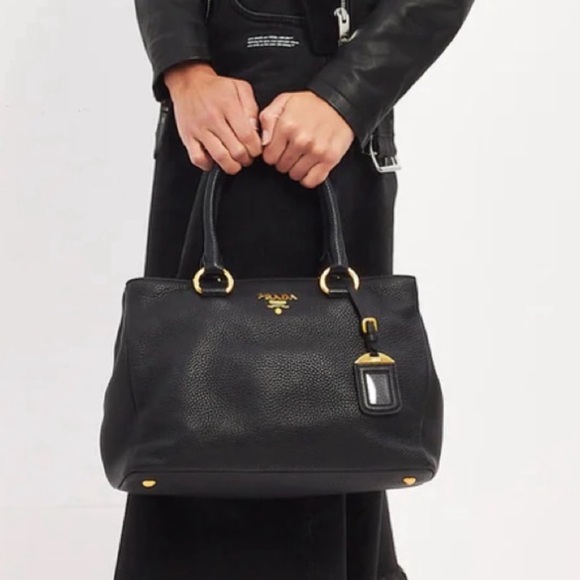 RARE / / / AUTHENTIC | PRADA | Vitello Daino Tote Bag - Poshmark Verified / / / - Picture 3 of 10